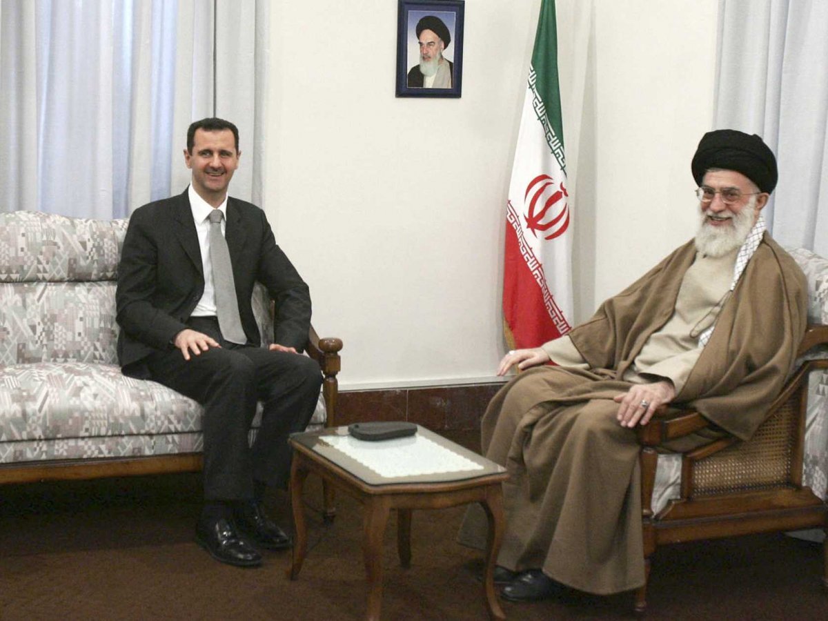 Presidentes  Bashar Al Assad y el Ayatolá  Alí Jamenei