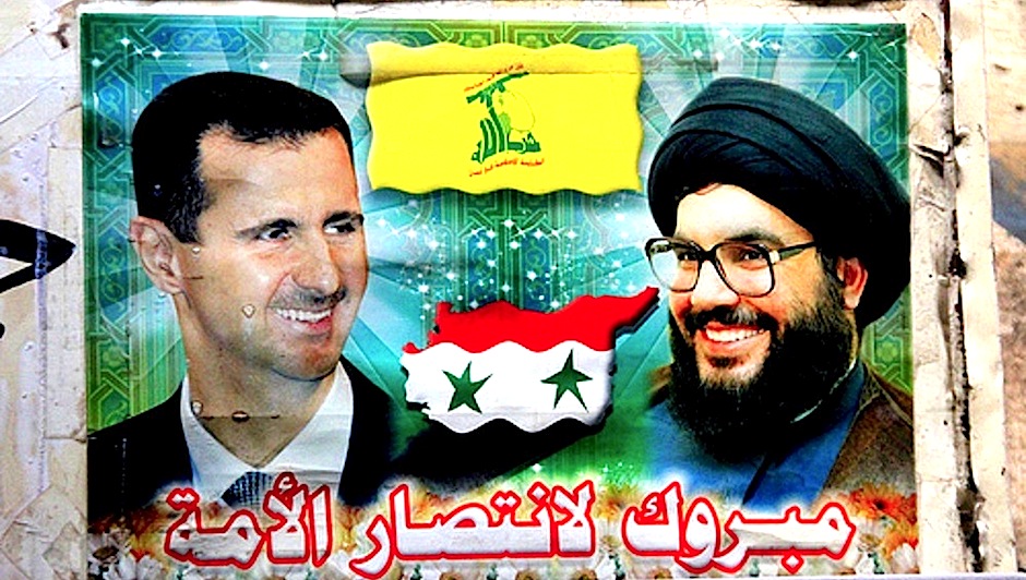 Bashar al Assad y Hassan Nasrallah (secretario general  del grupo libanes Hezbolah)